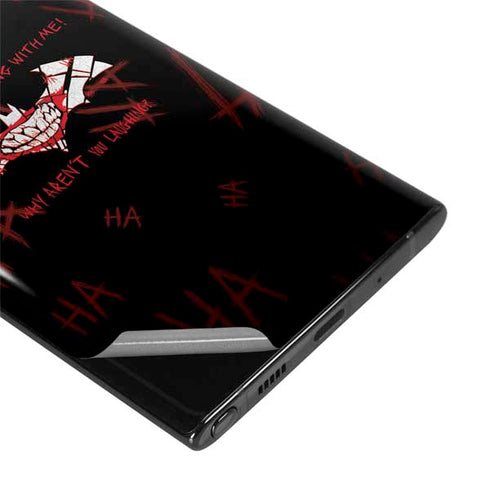 DC Comics The Joker Plenty Wrong With Me Galaxy Note 10 Skin
